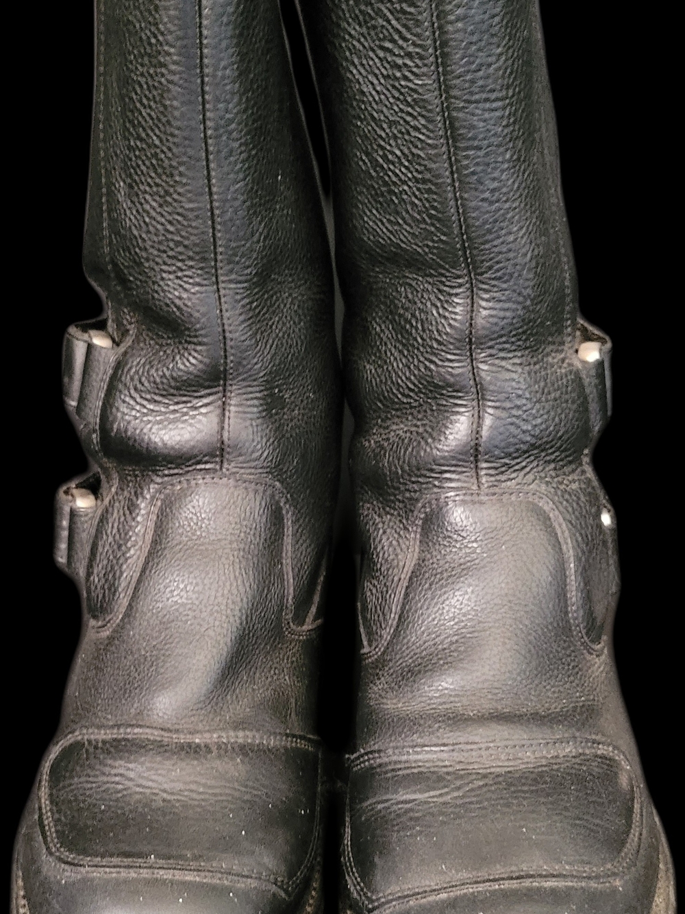 Chippewa Black Leather Men's Buckle Riding Boots